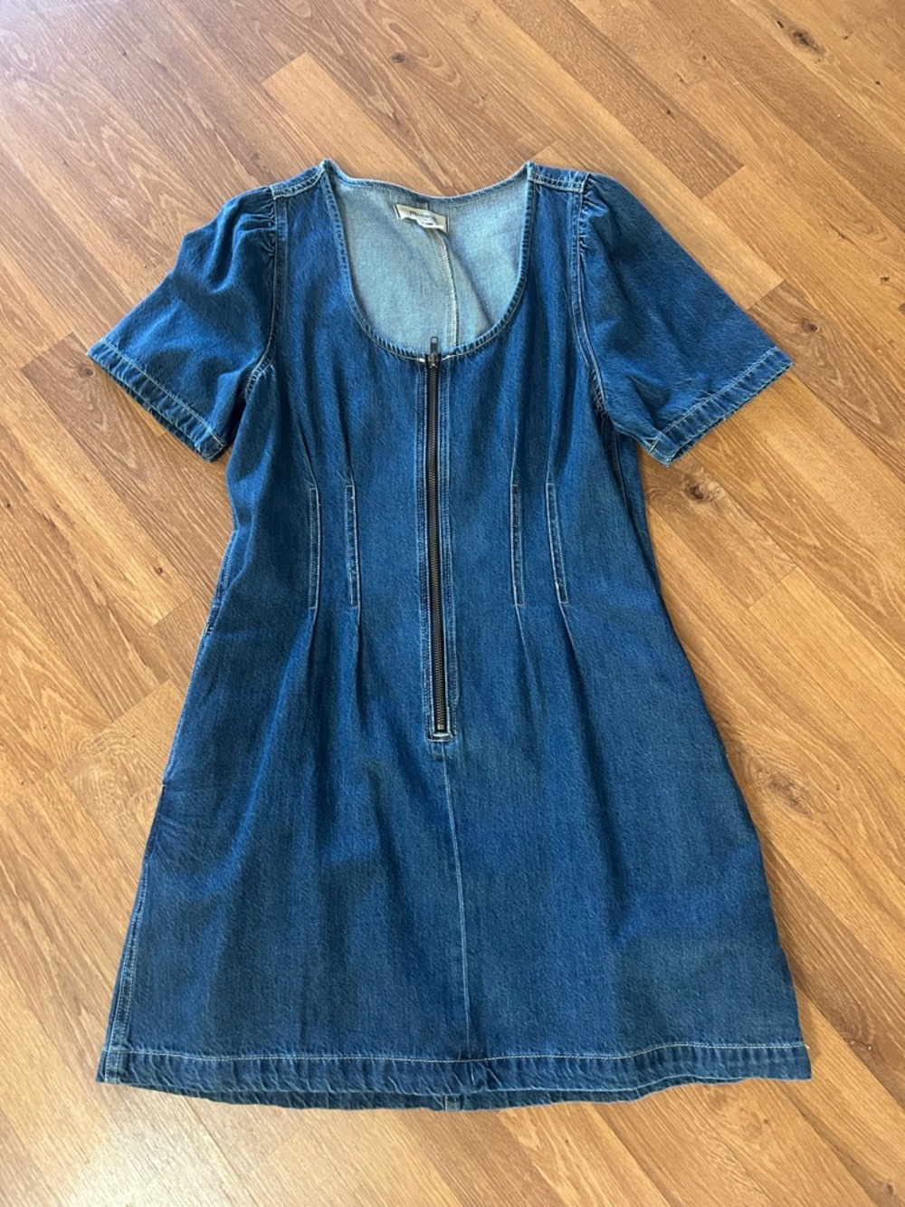 Madewell Denim Dress Denim Zip-Front